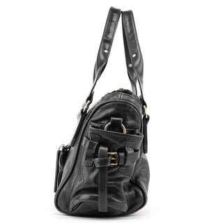 Chloé Black Lambskin Leather Tote Bag