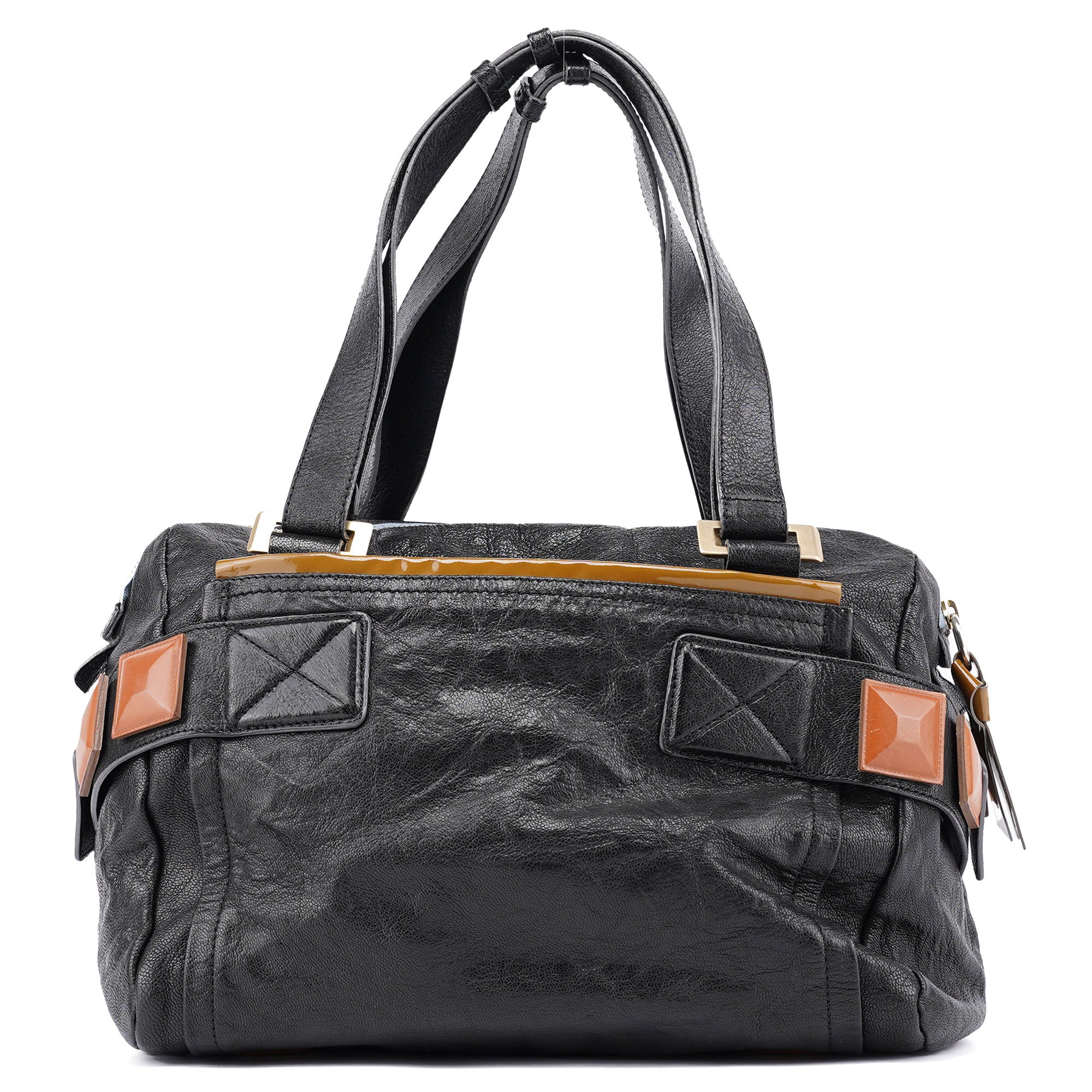 Chloe Black Lambskin Leather Tote Bag