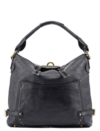 Chloé Black Lambskin Paddington Shoulder Bag