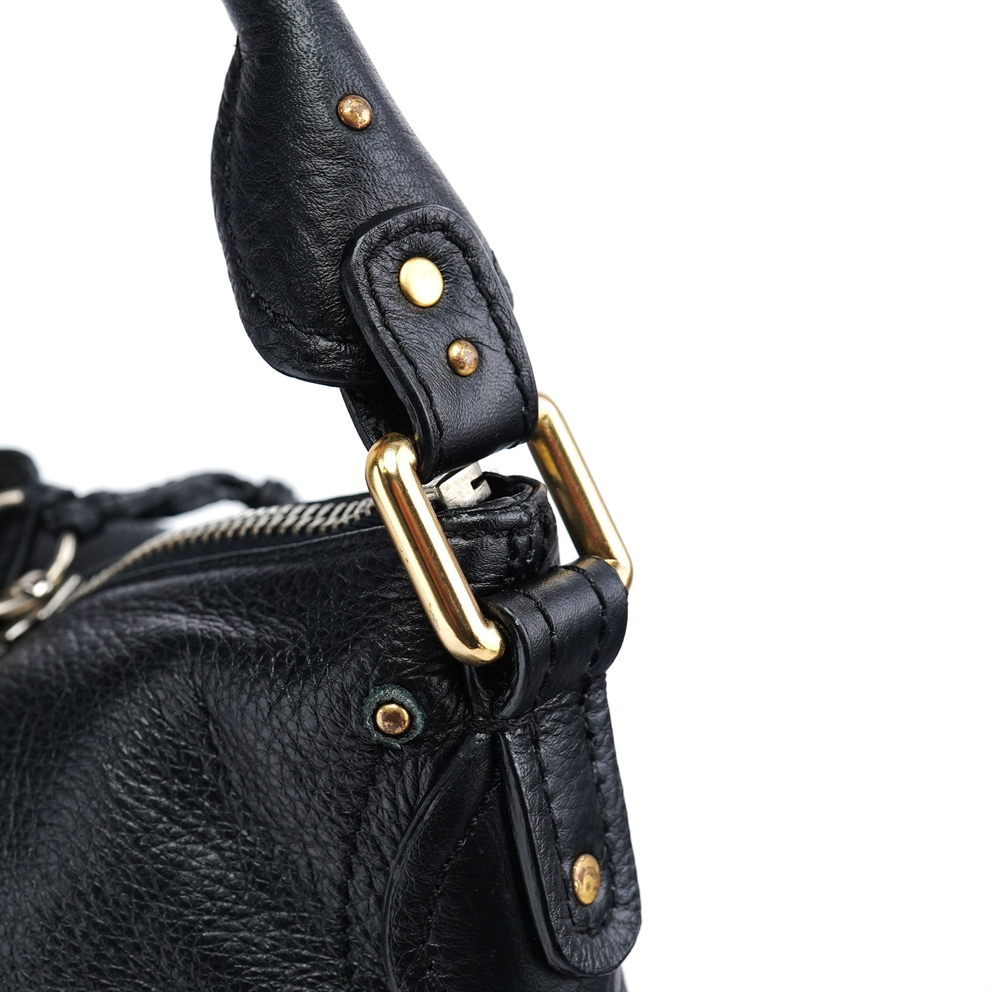 Chloé Black Lambskin Paddington Shoulder Bag