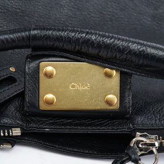 Chloé Black Lambskin Paddington Shoulder Bag