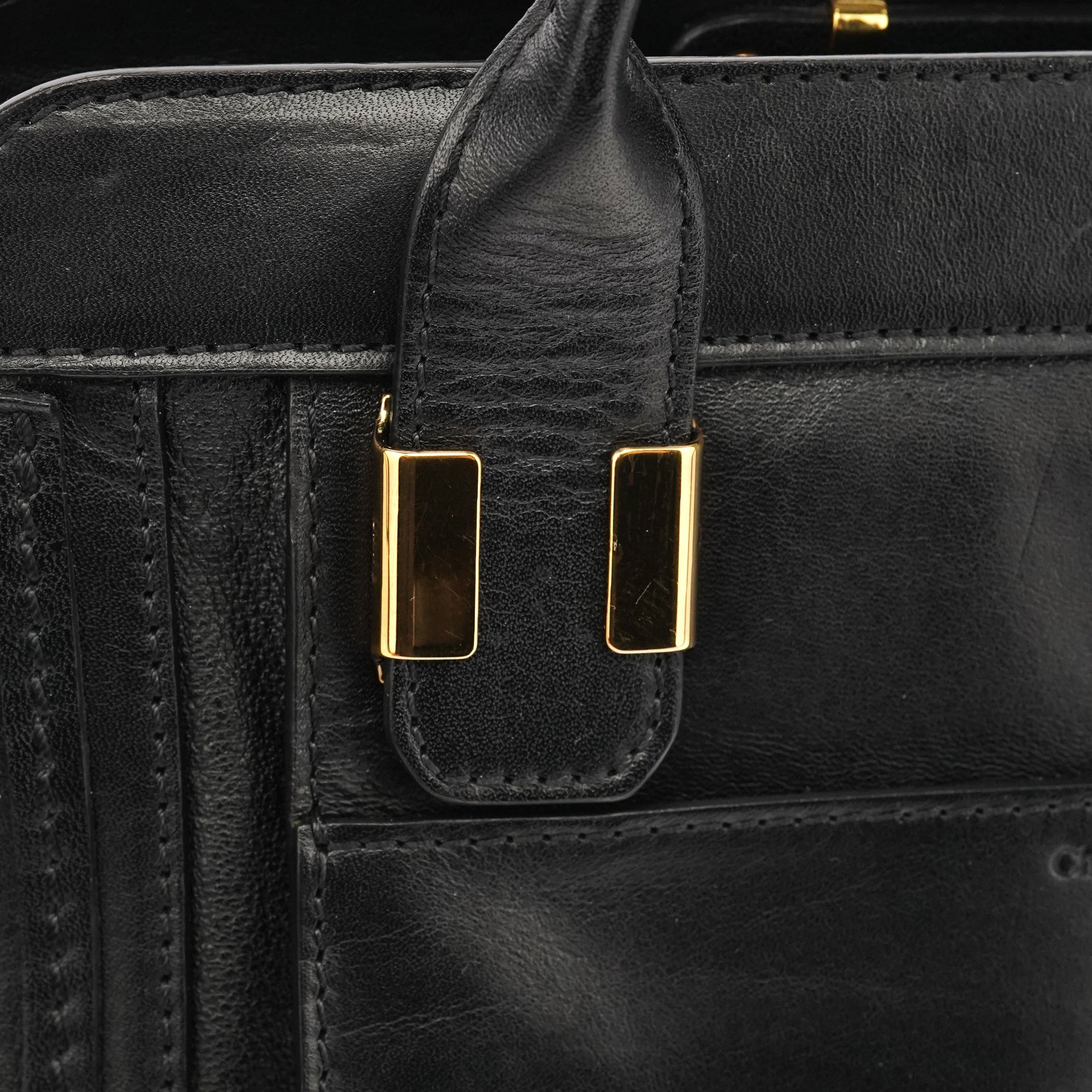 Chloé Black Leather Alice 2-Way Bag