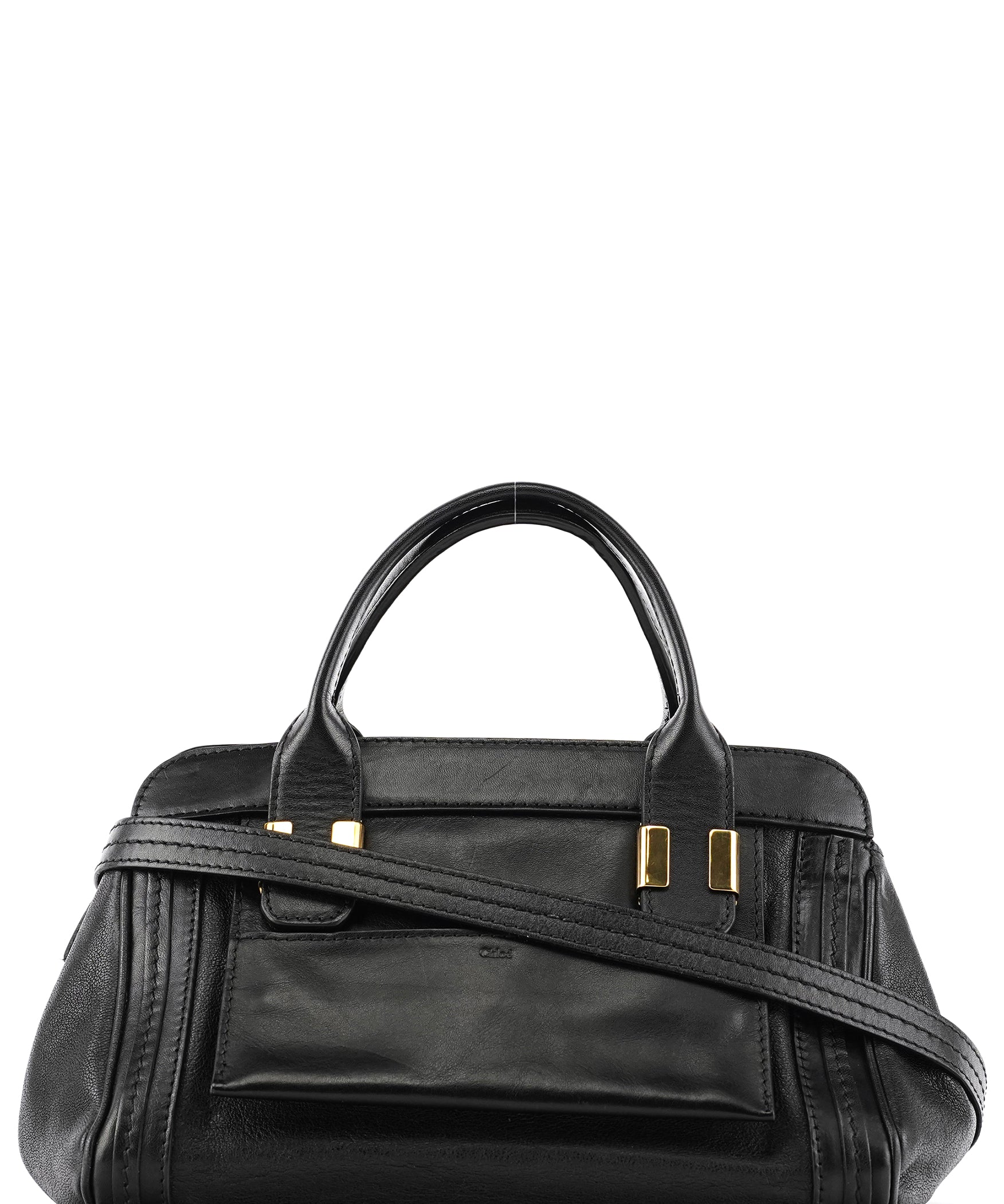 Chloé Black Leather Alice 2-Way Bag
