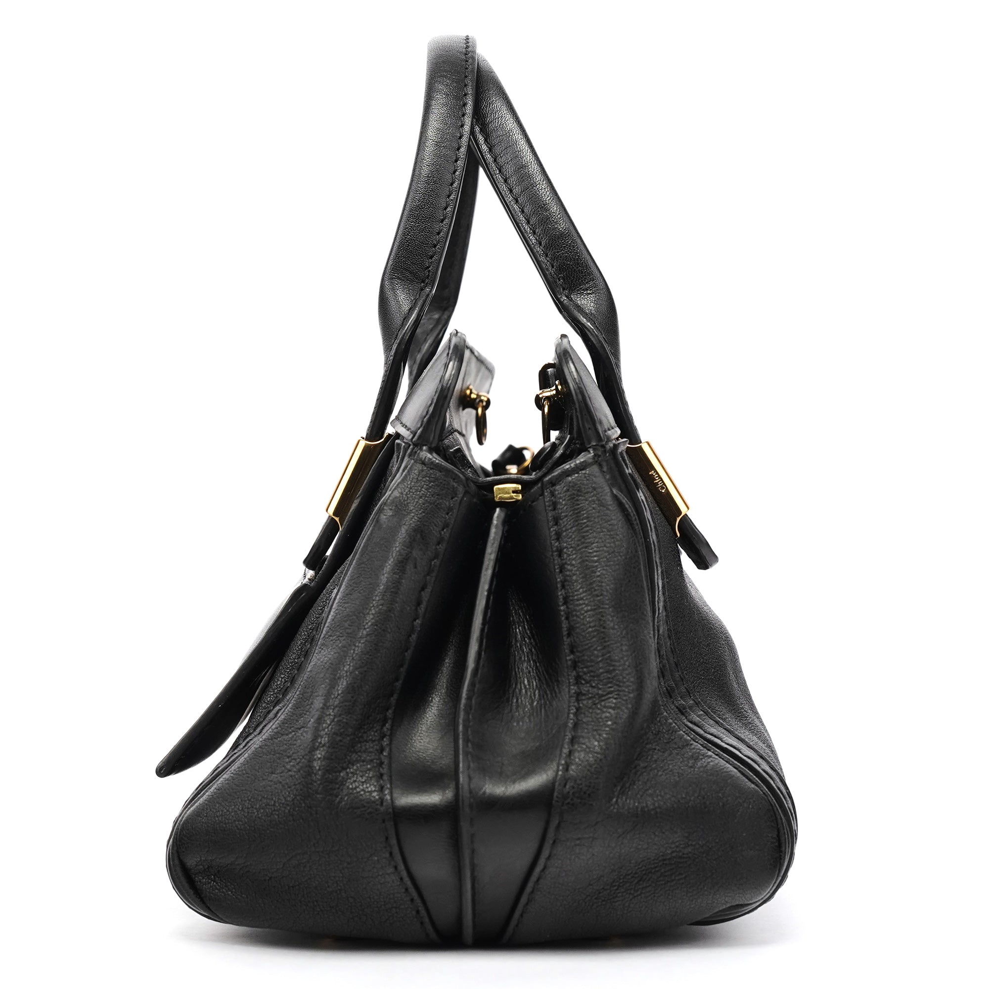 Chloé Black Leather Alice 2-Way Bag
