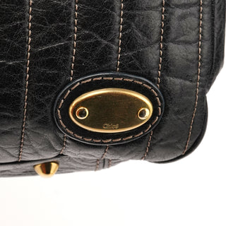Chloé Black Leather Bay Handbag