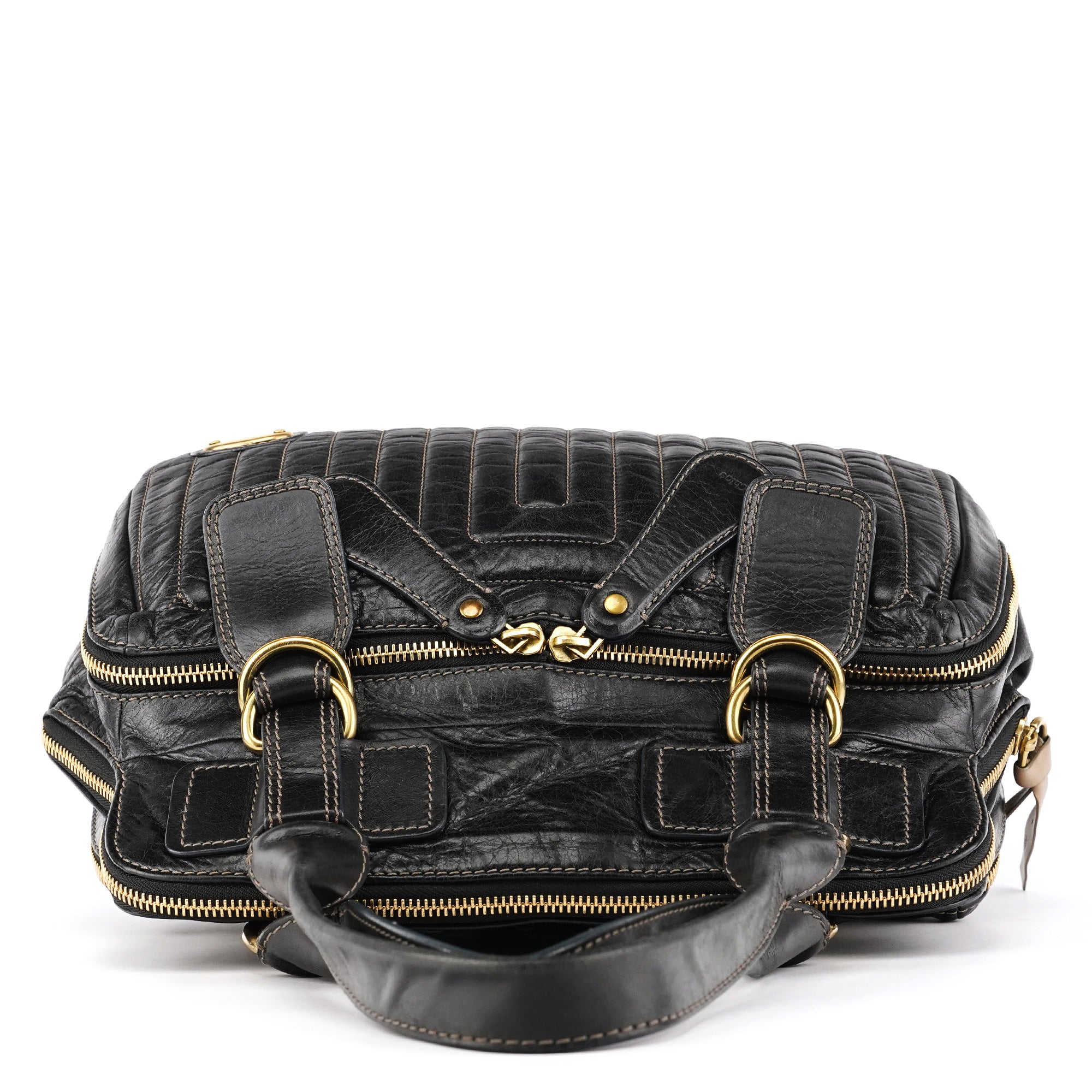 Chloé Black Leather Bay Handbag