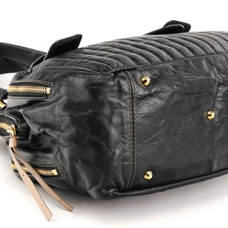 Chloé Black Leather Bay Handbag