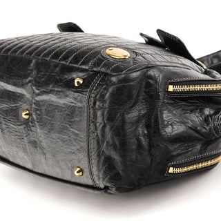 Chloé Black Leather Bay Handbag