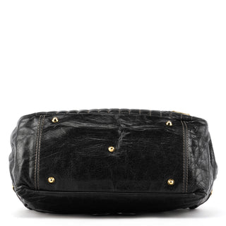 Chloé Black Leather Bay Handbag