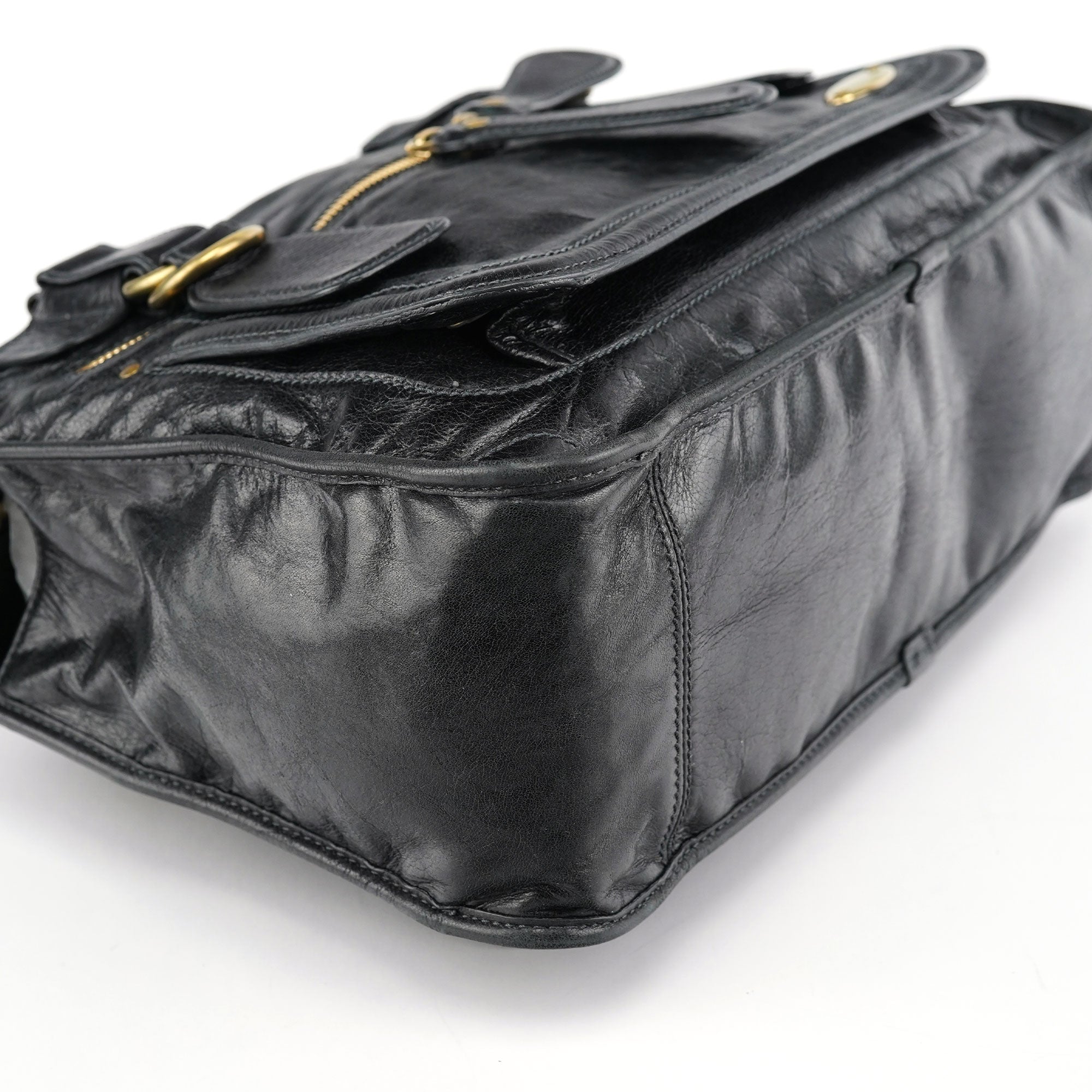 Chloé Sac cabas Bay en cuir noir