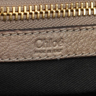 Chloe Black Leather Bay Tote Bag