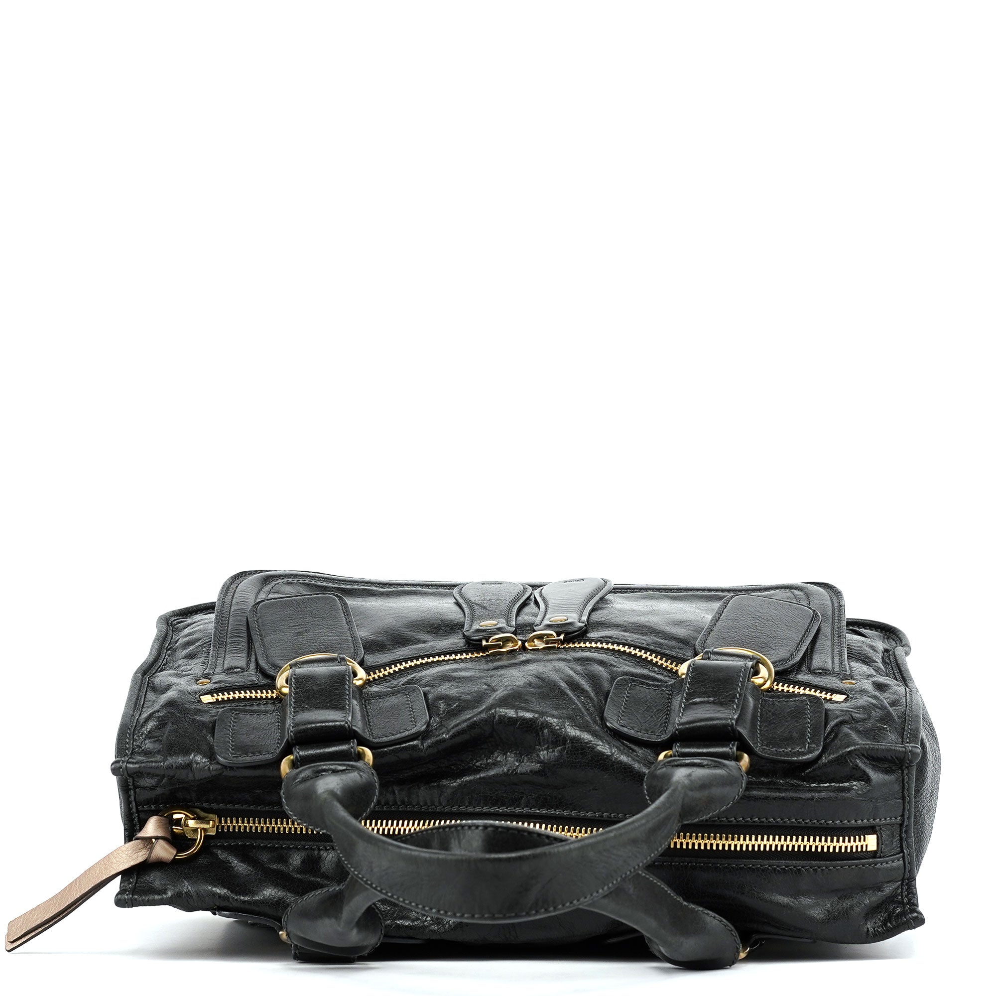Chloé Sac cabas Bay en cuir noir