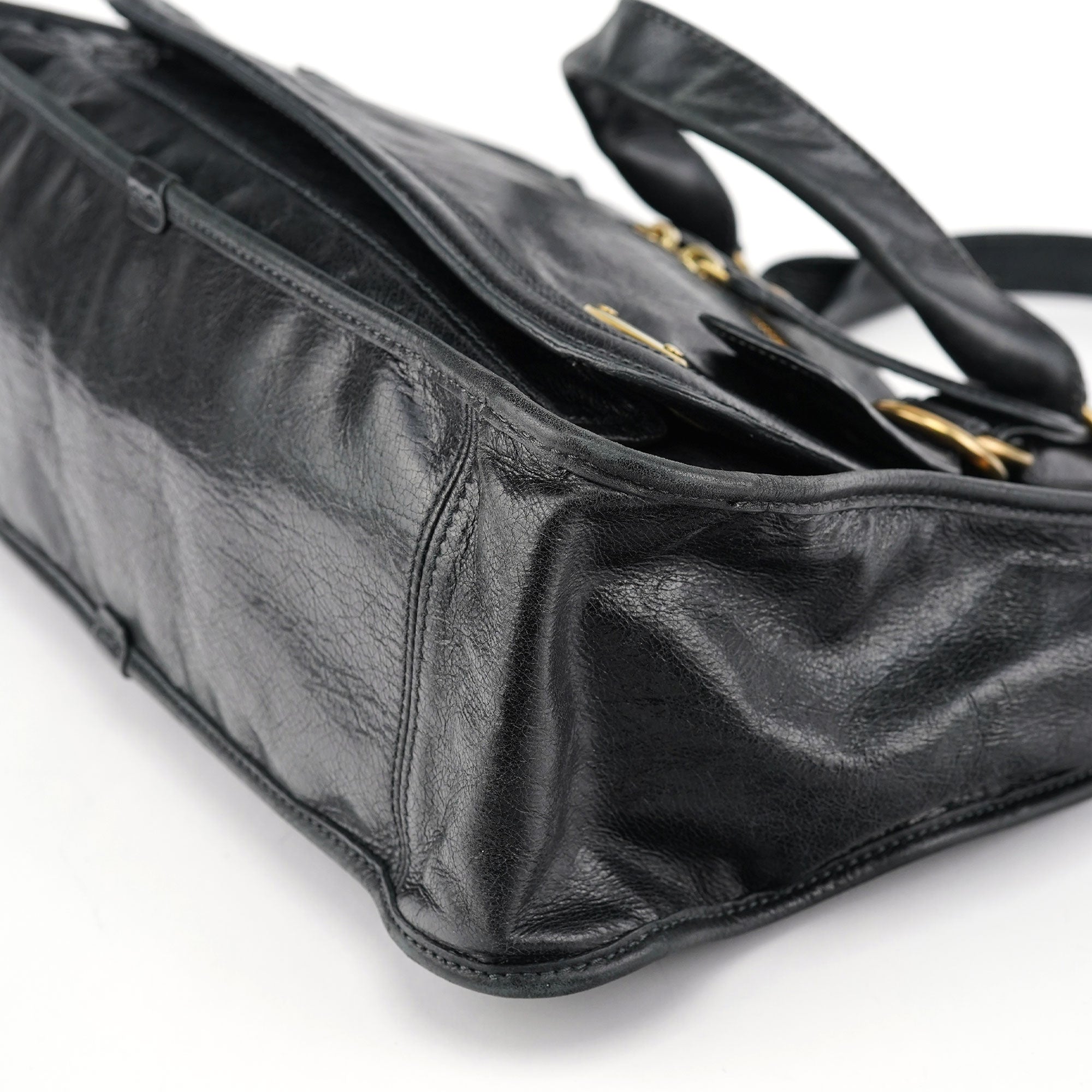 Chloé Sac cabas Bay en cuir noir