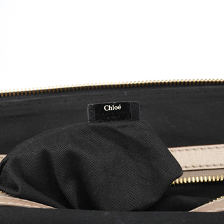 Chloe Black Leather Bay Tote Bag