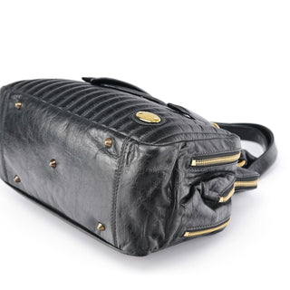 Chloe Black Leather Bay Tote Bag