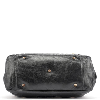 Chloe Black Leather Bay Tote Bag