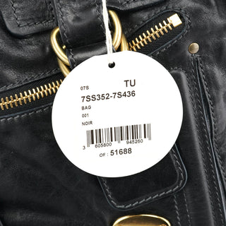Chloe Black Leather Bay Tote Bag