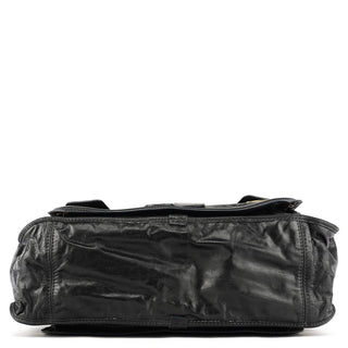 Chloe Black Leather Bay Tote Bag