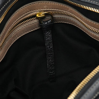 Chloe Black Leather Bay Tote Bag