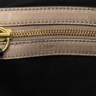 Chloe Black Leather Bay Tote Bag