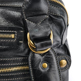 Chloe Black Leather Bay Tote Bag
