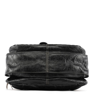 Chloe Black Leather Bay Tote Bag