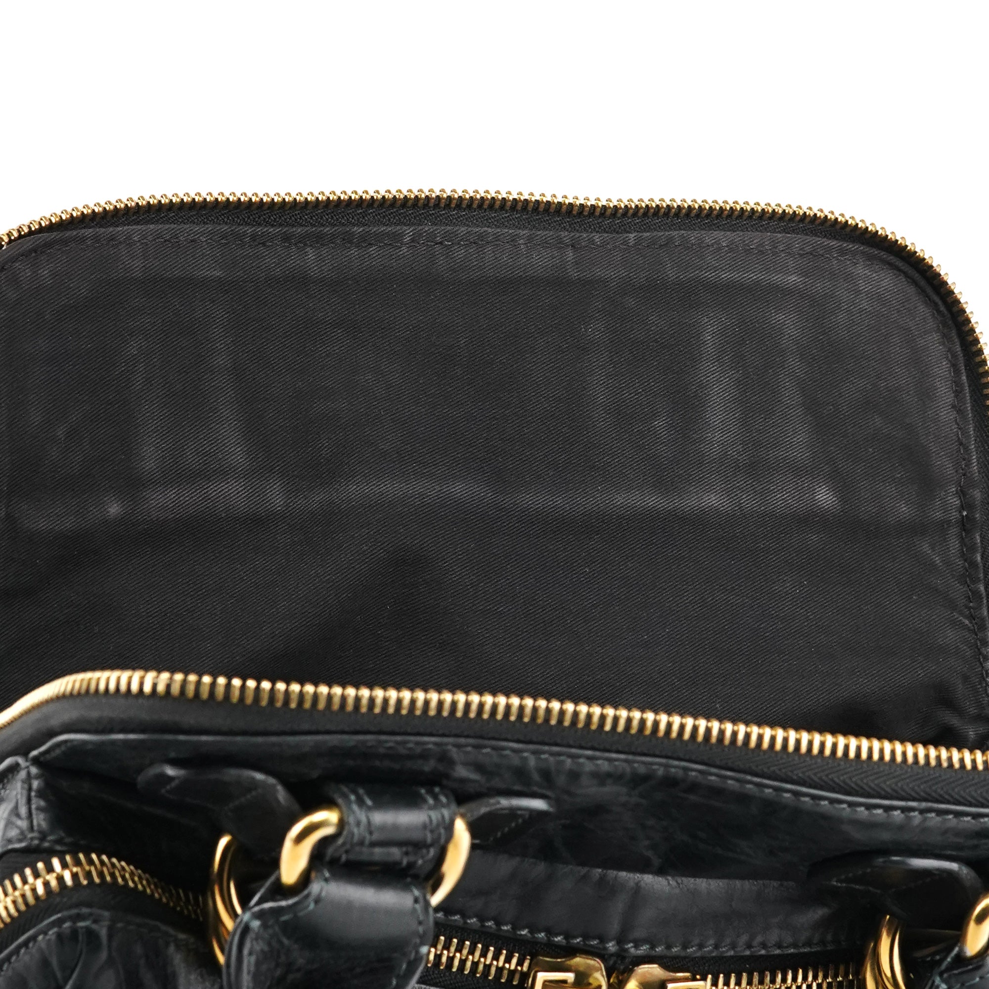 Chloe Black Leather Bay Tote Bag