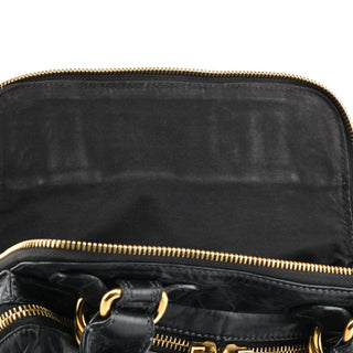 Chloe Black Leather Bay Tote Bag