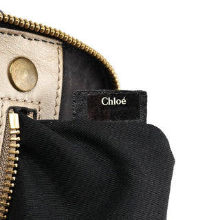 Chloe Black Leather Bay Tote Bag