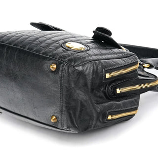 Chloe Black Leather Bay Tote Bag