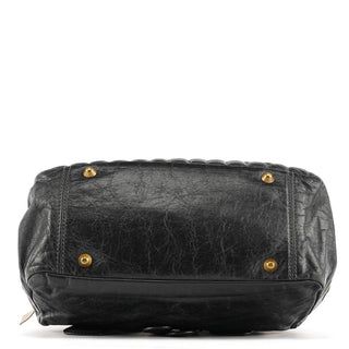 Chloe Black Leather Bay Tote Bag