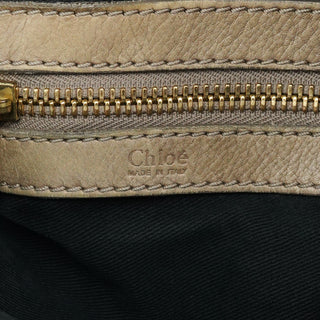 Chloé Black Leather Bay Tote Bag