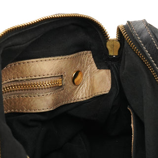Chloé Black Leather Bay Tote Bag
