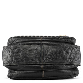 Chloé Black Leather Bay Tote Bag