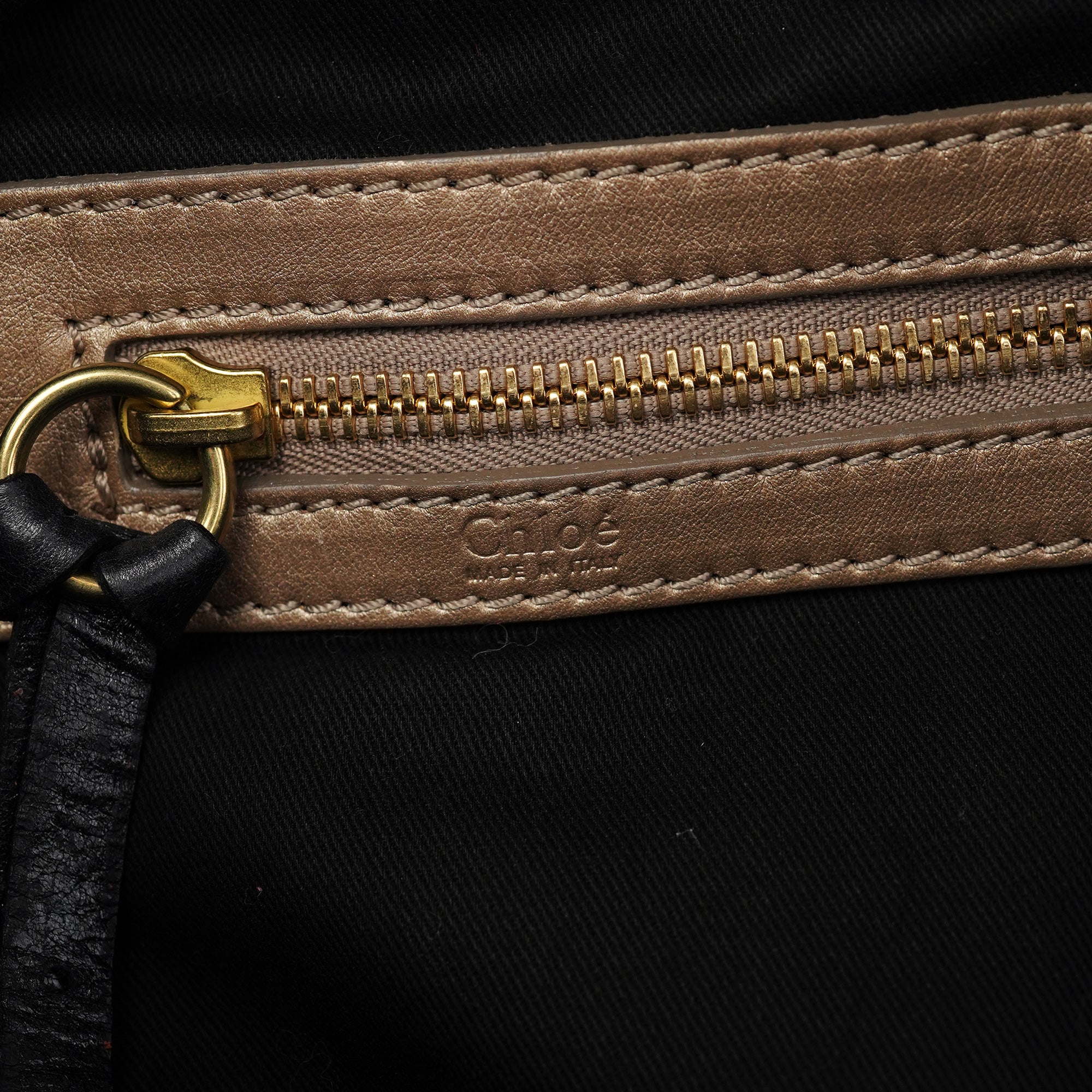 Chloe Black Leather Bay Travel Weekender Bag