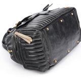 Chloe Black Leather Bay Travel Weekender Bag
