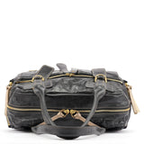 Chloe Black Leather Bay Travel Weekender Bag