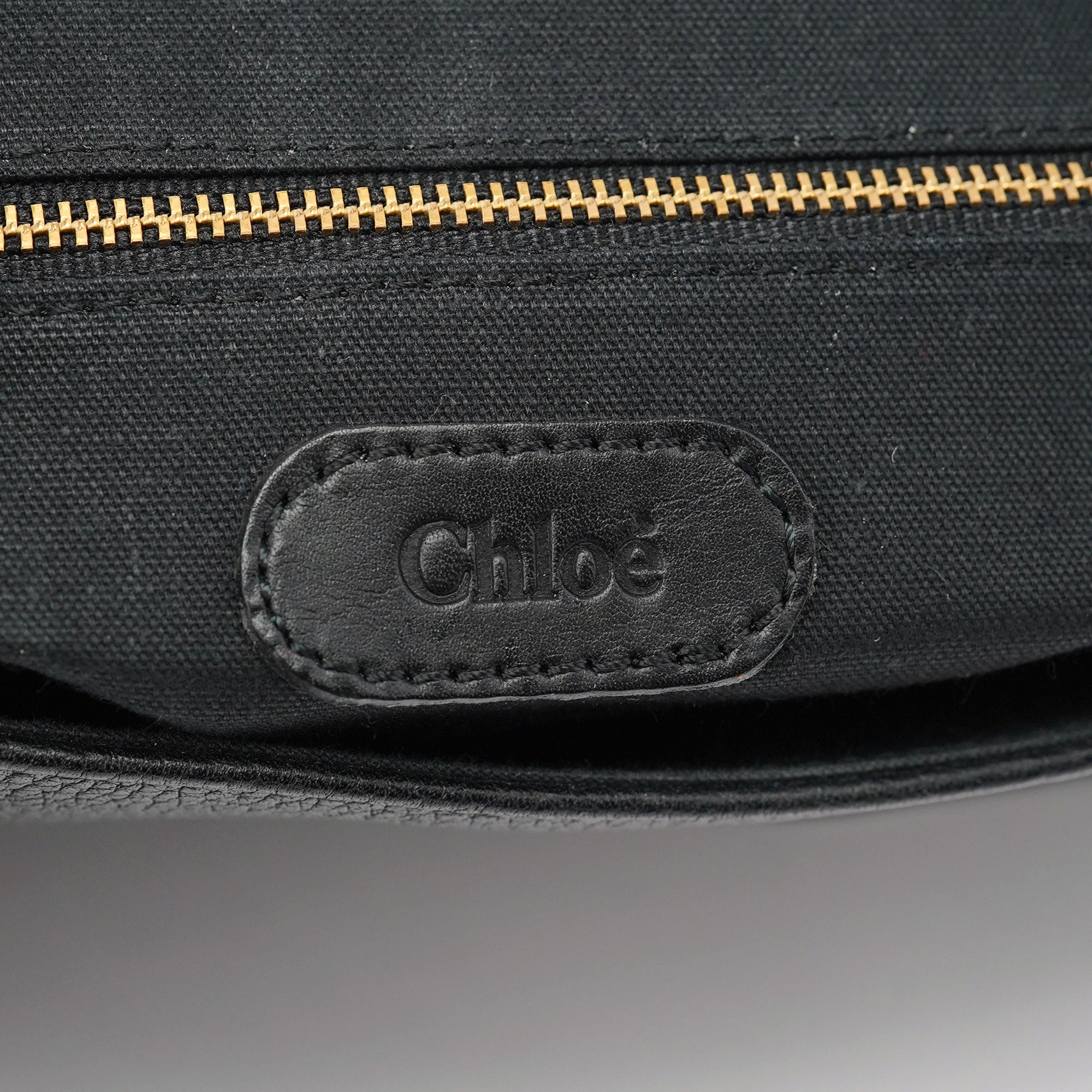Chloé Black Leather C Crossbody Bag