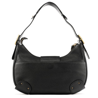 Chloe Black Leather C Logo Shoulder Bag