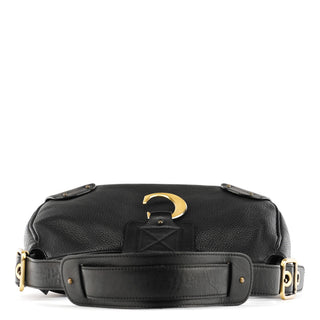 Chloe Black Leather C Logo Shoulder Bag