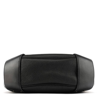 Chloe Black Leather C Logo Shoulder Bag