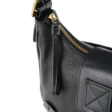 Chloé Sac porté épaule logo C en cuir noir