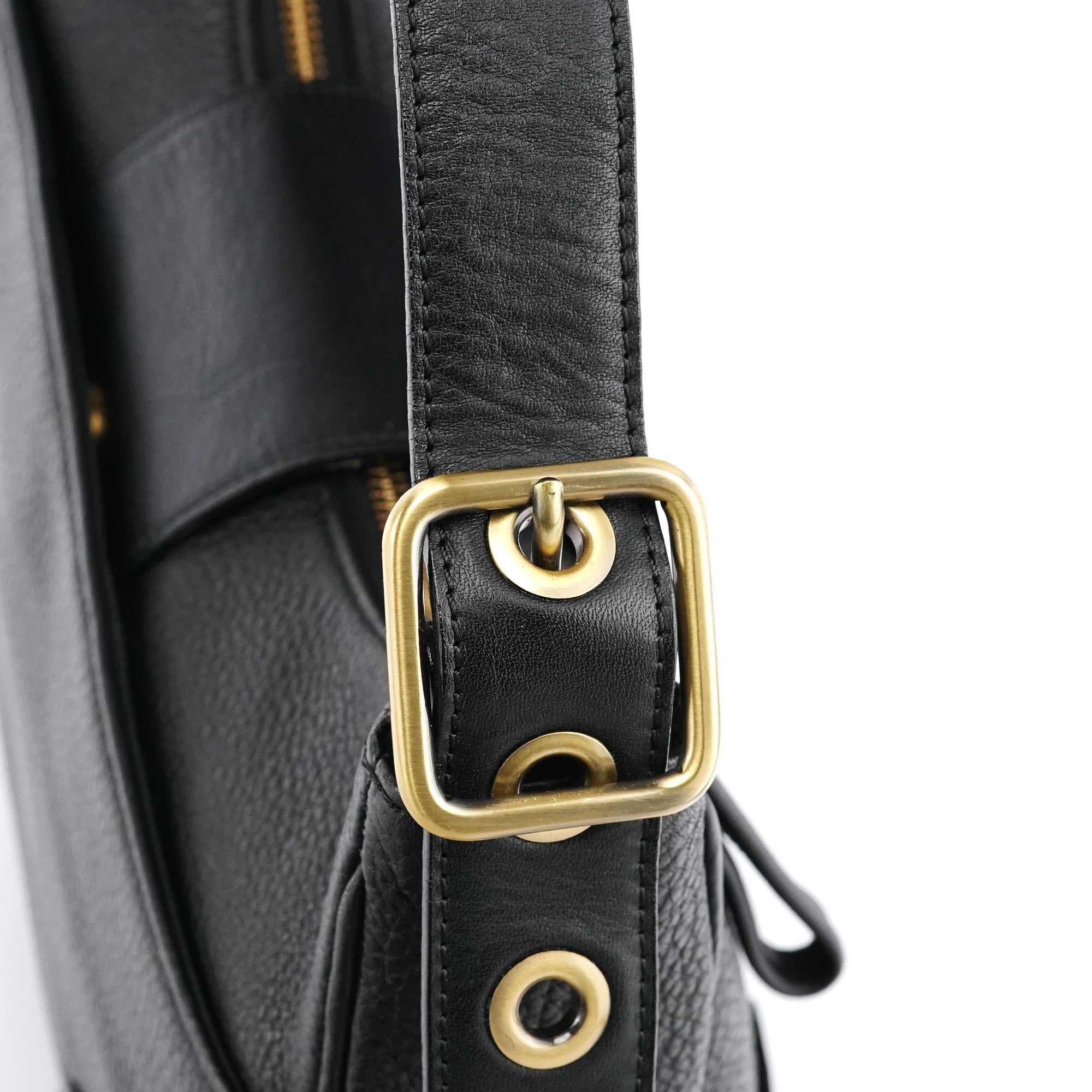 Chloé Sac porté épaule logo C en cuir noir