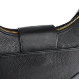 Chloé Sac porté épaule logo C en cuir noir