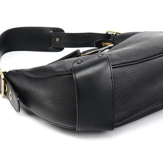 Chloe Black Leather C Logo Shoulder Bag