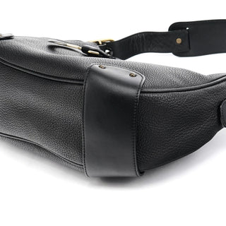 Chloe Black Leather C Logo Shoulder Bag