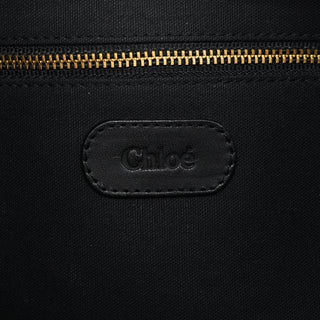 Chloe Black Leather C Logo Shoulder Bag