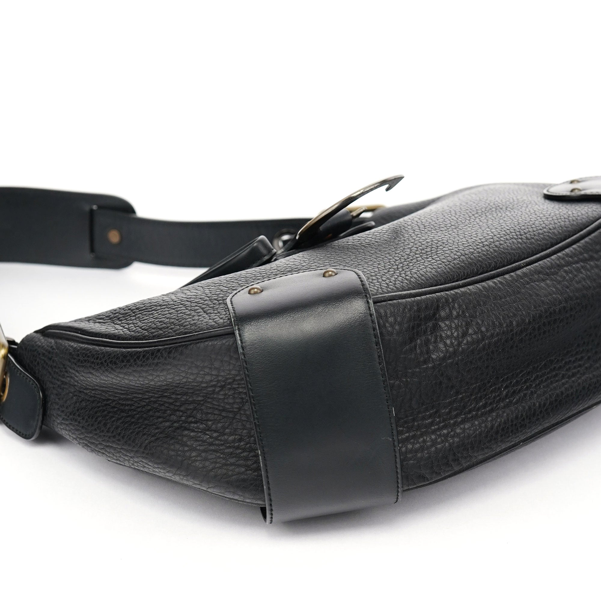 Chloé Black Leather C Shoulder Bag
