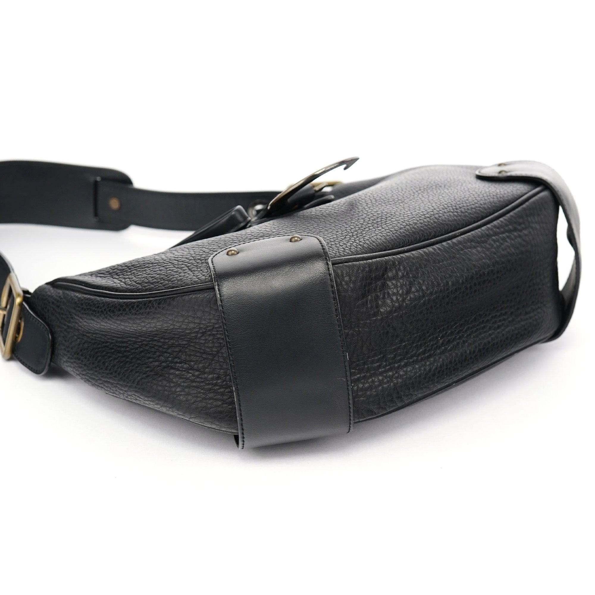 Chloé Black Leather C Shoulder Bag