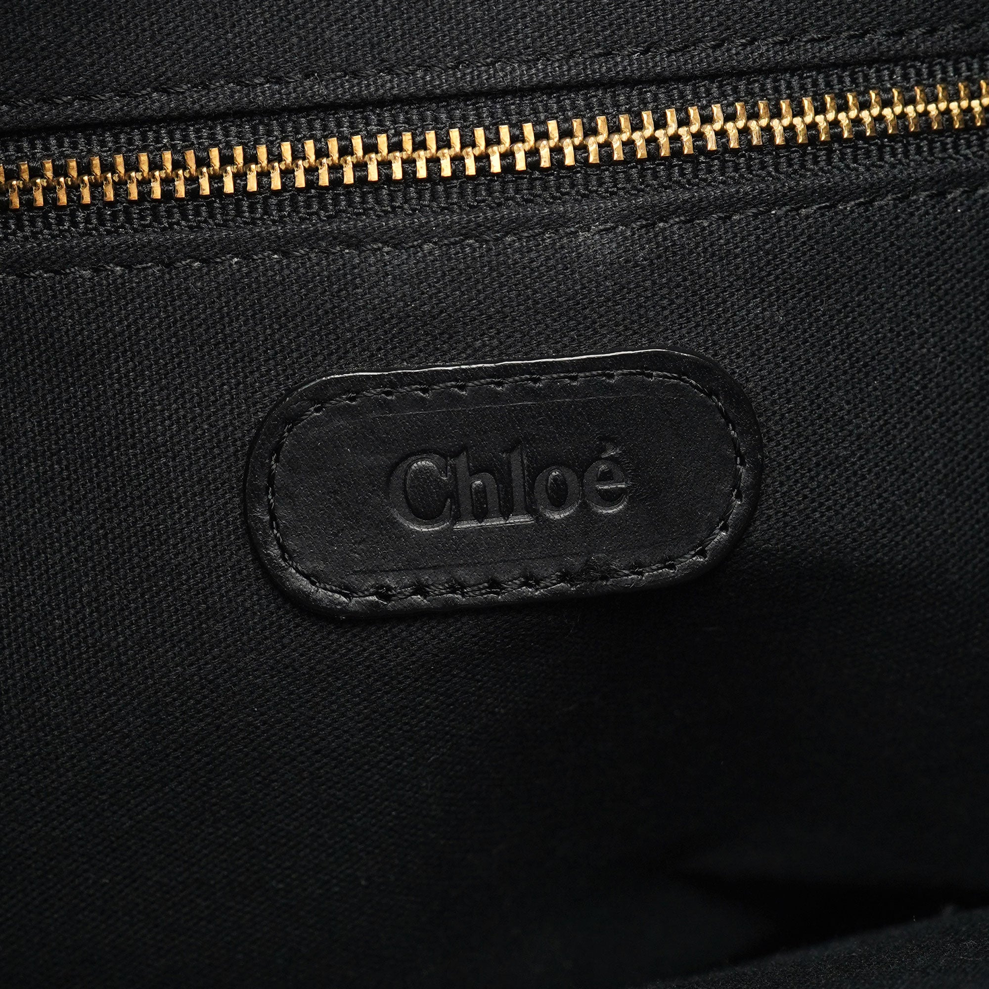 Chloé Black Leather C Shoulder Bag